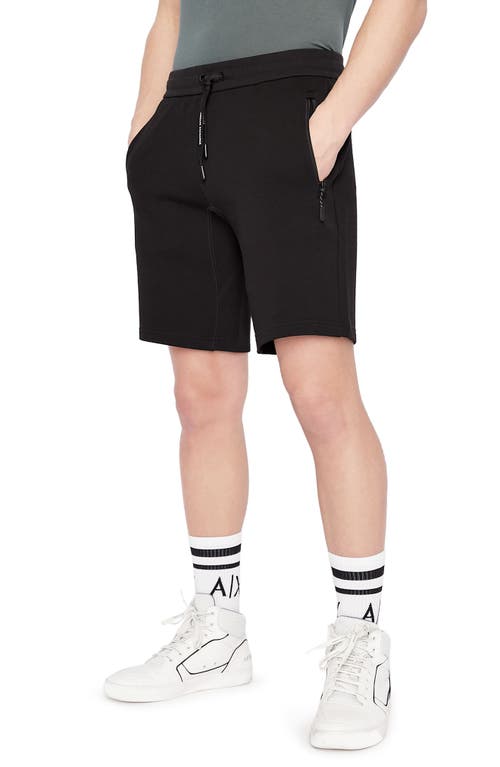 Milano New York Sweat Shorts in Solid Black