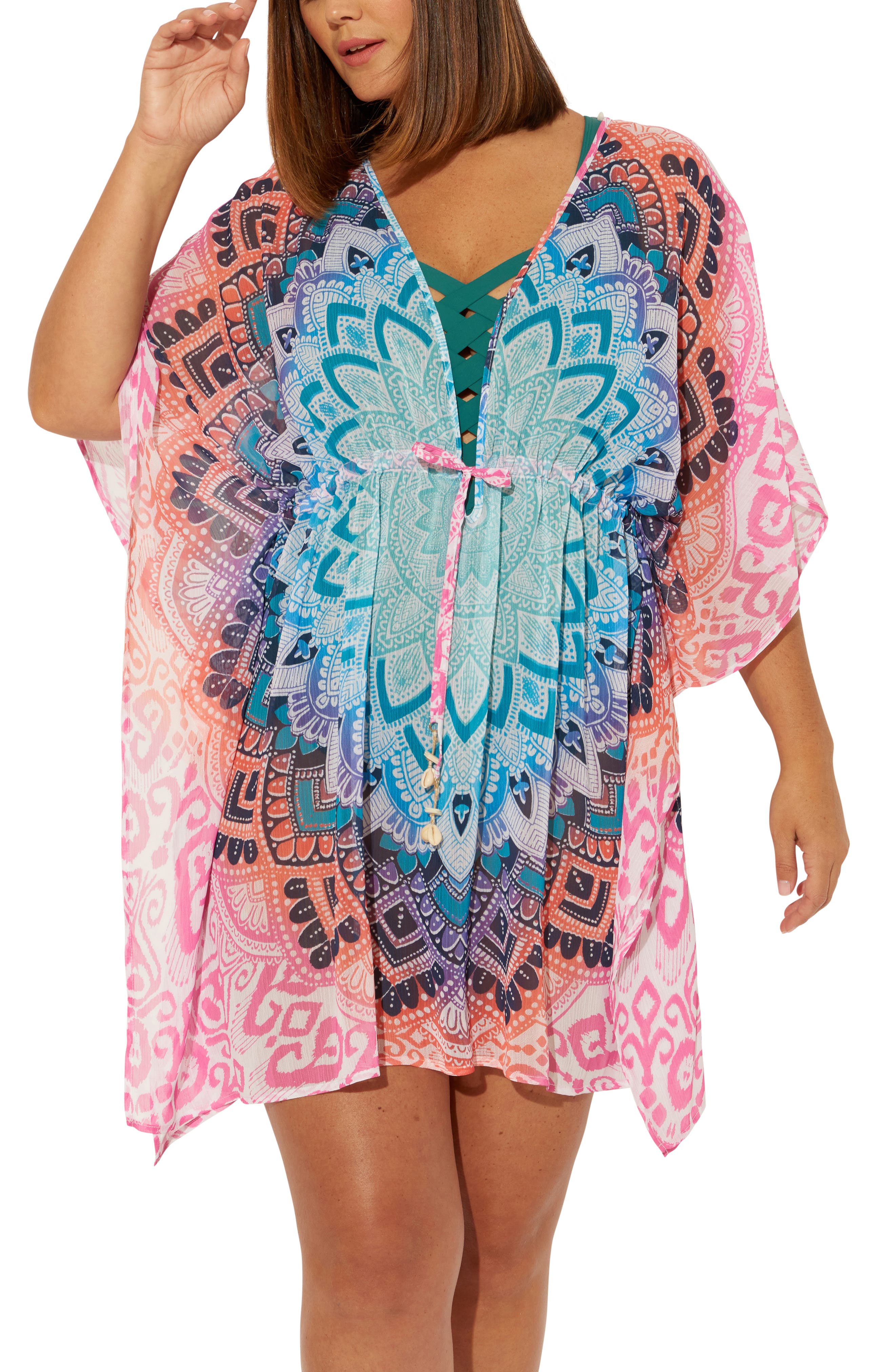 caftan plus size cover up