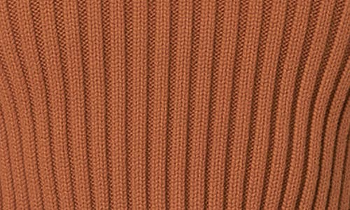 English Factory Crop Rib Sweater In Camel