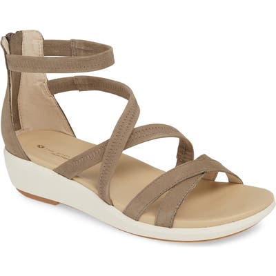 Hush Puppies Lyricale Wedge Sandal, Grey