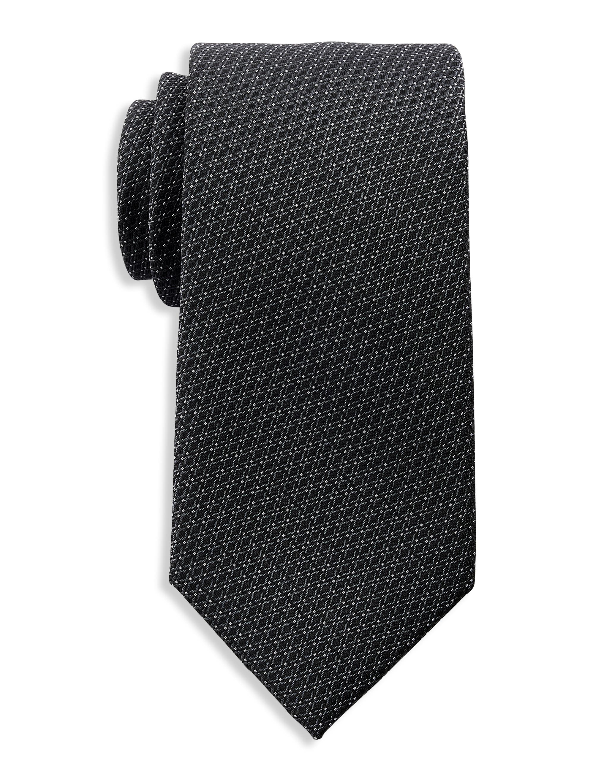 Michael Kors Barre Neat Patterned Tie in Black 