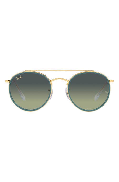 Shop Ray Ban Ray-ban 51mm Aviator Sunglasses In Legend Gold/green Vintage