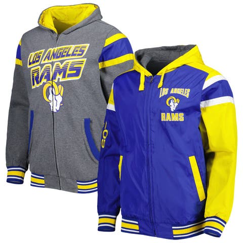 St. Louis Blues Two-Tone Reversible Fleece Jacket - Gray/Royal