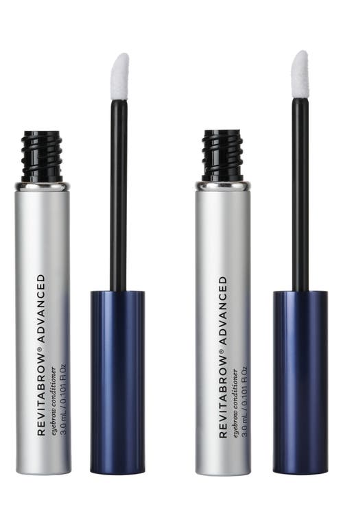 Revitalash® Cosmetics Revitabrow® Advanced Eyebrow Conditioning Duo $222 Value In No Color