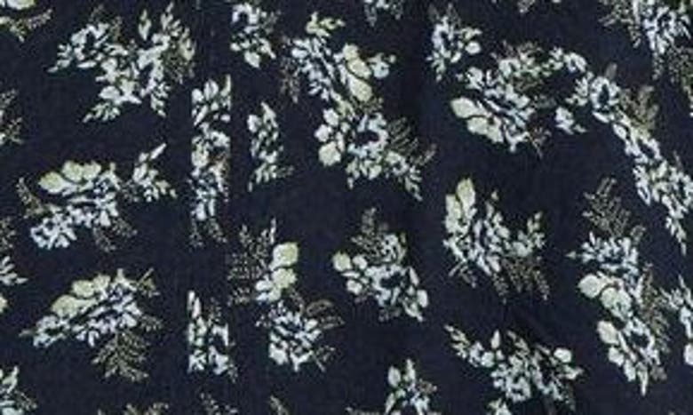 Shop Treasure & Bond Print V-neck Top In Navy- Beige Lillith Floral