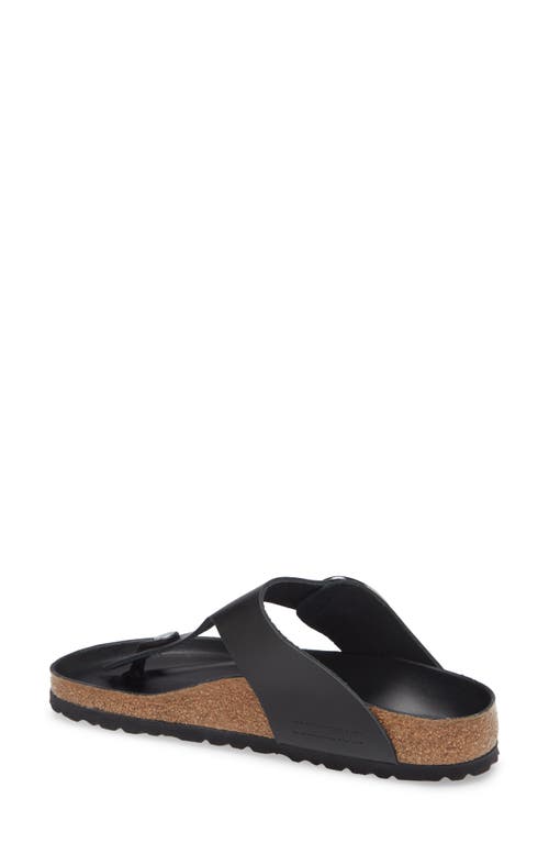 Birkenstock Gizeh Big Buckle High Shine Sandals In High Shine Black