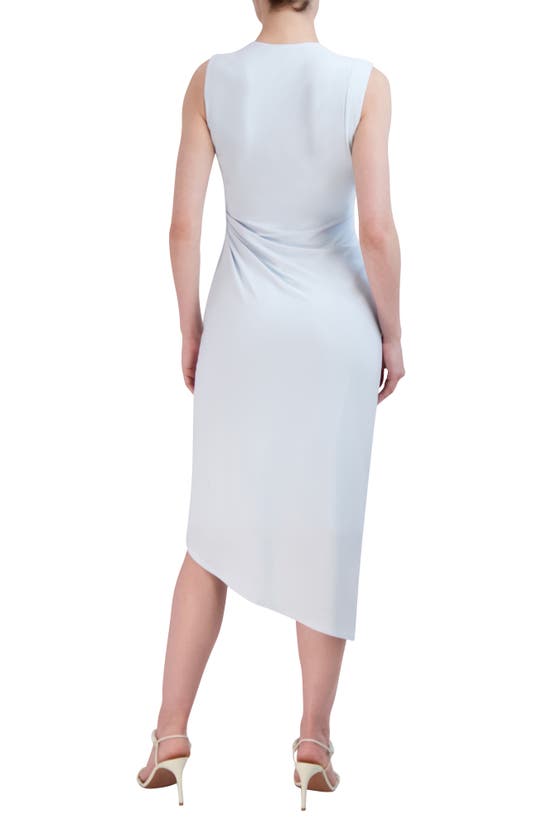 Shop Bcbgmaxazria Asymmetric Sleeveless Dress In Ballad Blue