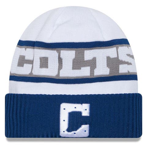 Men's New Era White Indianapolis Colts Omaha Secondary Logo 59FIFTY Fitted  Hat