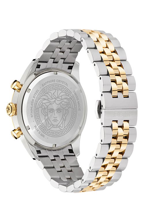 Shop Versace Master Chronograph Bracelet Watch, 44mm In Stainless Steel