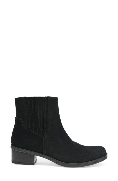 Shop Dansko Daisie Waterproof Chelsea Boot In Black Waterproof Suede