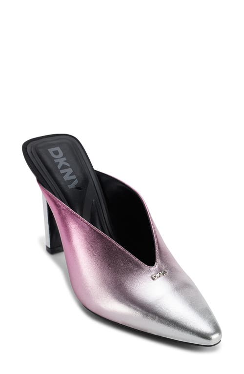 Shop Dkny Cadena Mule In Rose/silver