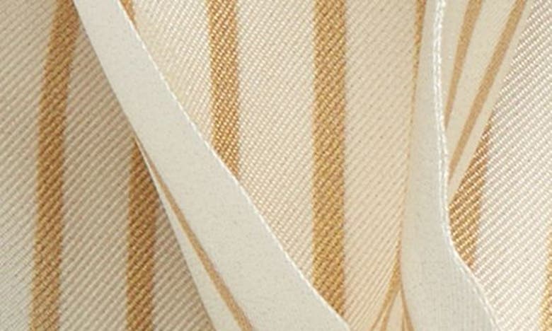 Shop Vince Stripe Silk Ribbon Scarf In Bell/ Desert Wind