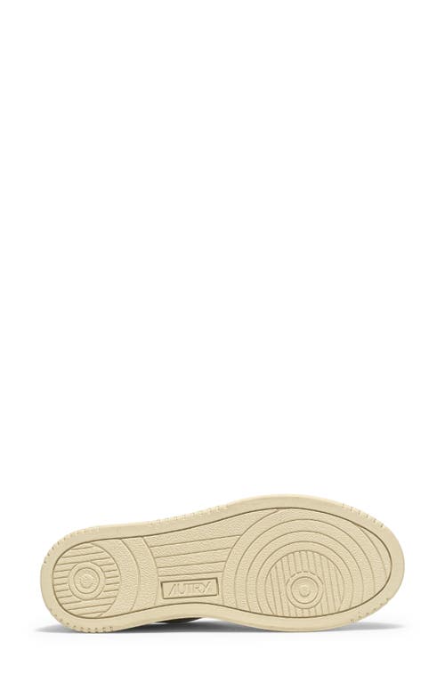 Autry Low-top Sneakers With Smooth Leather Upper And Perforated Detailing In White Leather/red