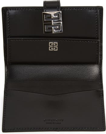 4 G Leather Cardholder in Black - Givenchy
