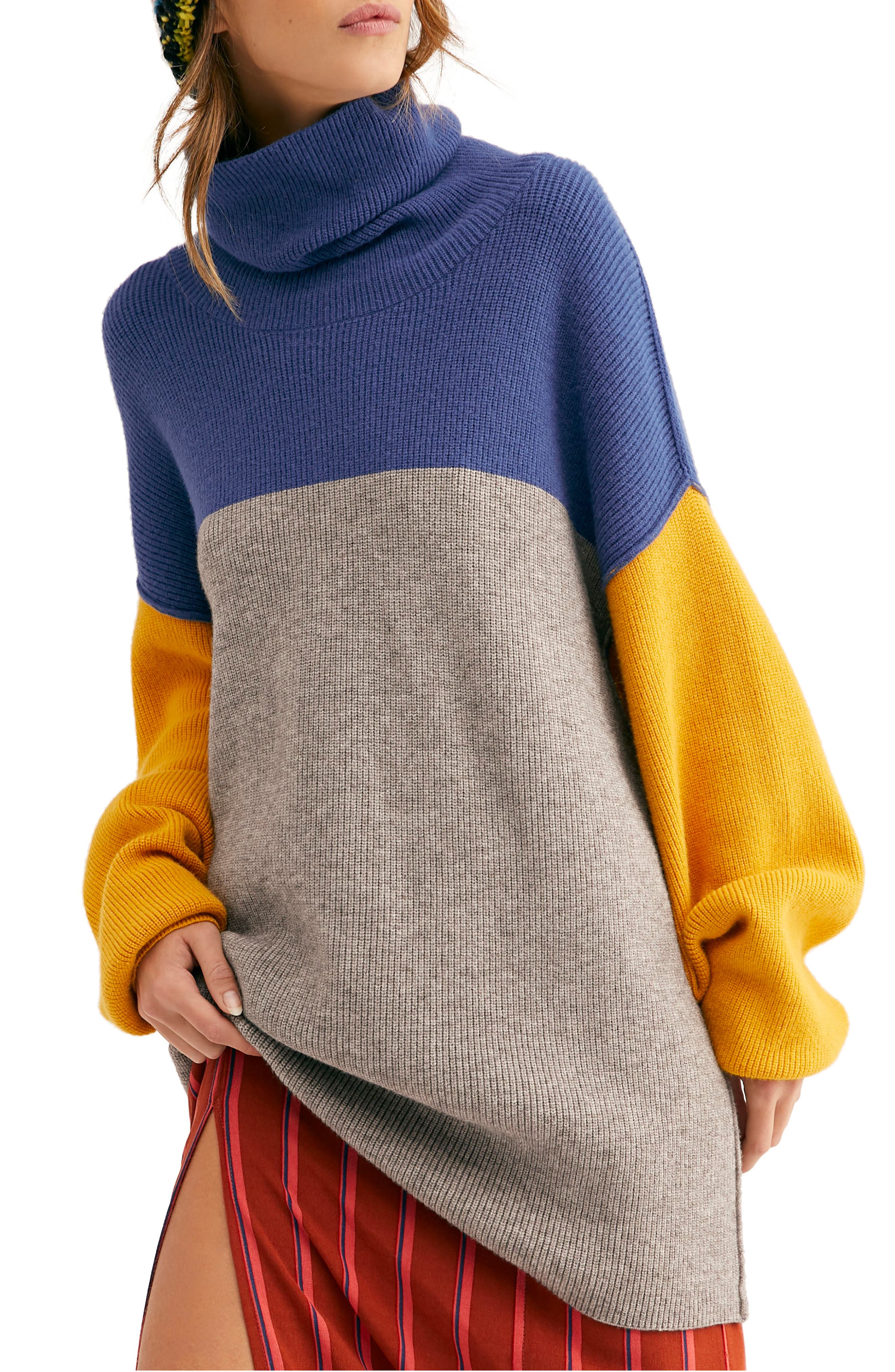 turtleneck tunic sweatshirt