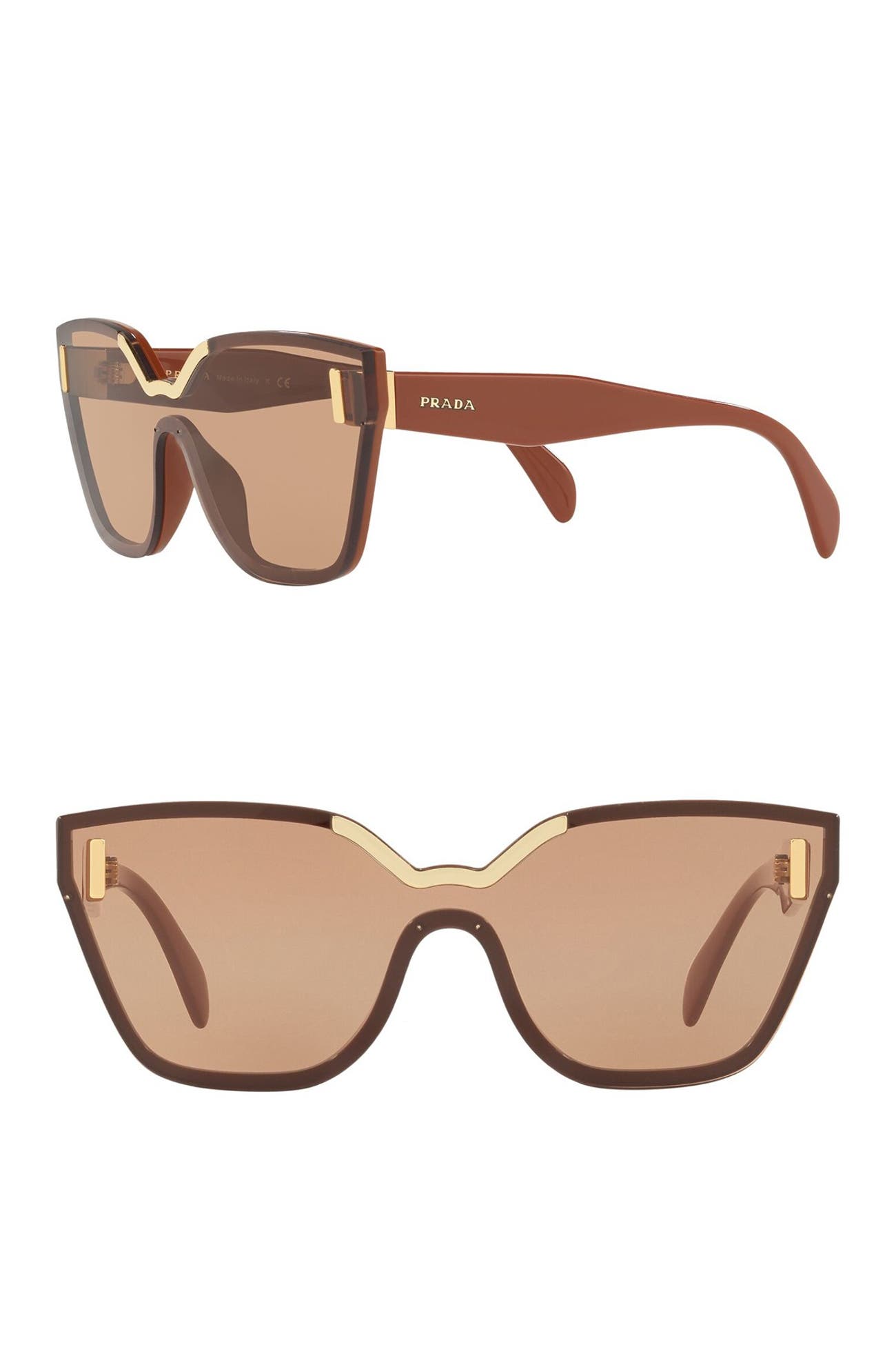 Prada Irregular Catwalk 48mm Cat Eye Sunglasses Nordstrom Rack