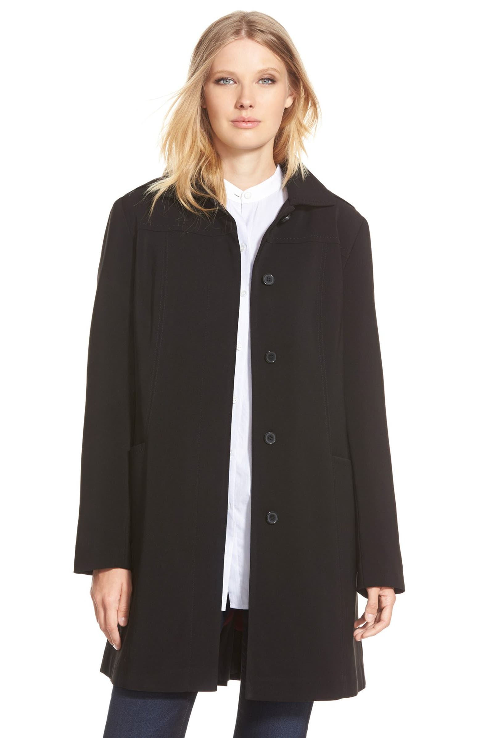 Gallery Hooded Nepage Raincoat (Regular & Petite) | Nordstrom