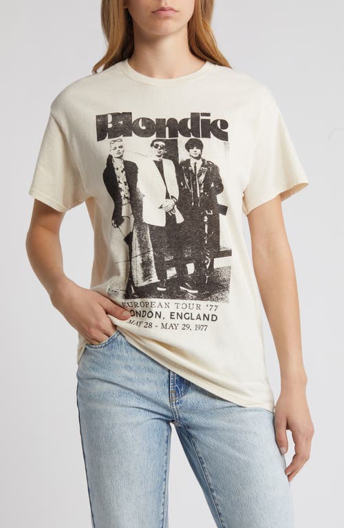 Blondie London Cotton Graphic T-Shirt in Natural