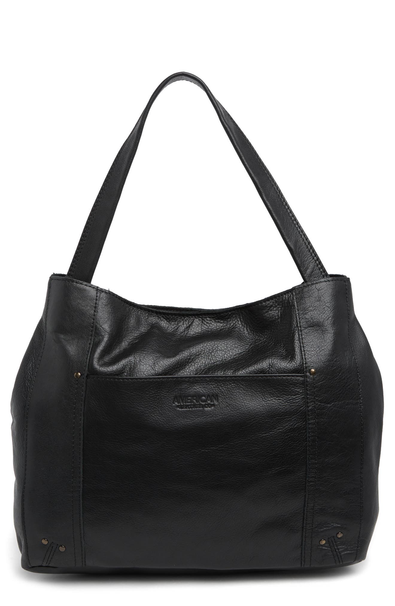 AMERICAN LEATHER CO. Philadelphia Leather Hobo Bag Nordstromrack
