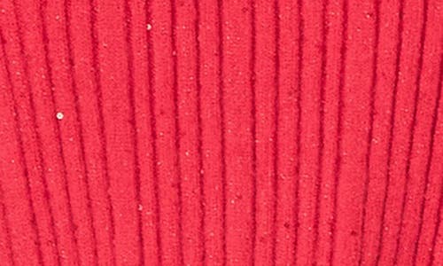 Endless Rose Sequin Crop Sweater In Red