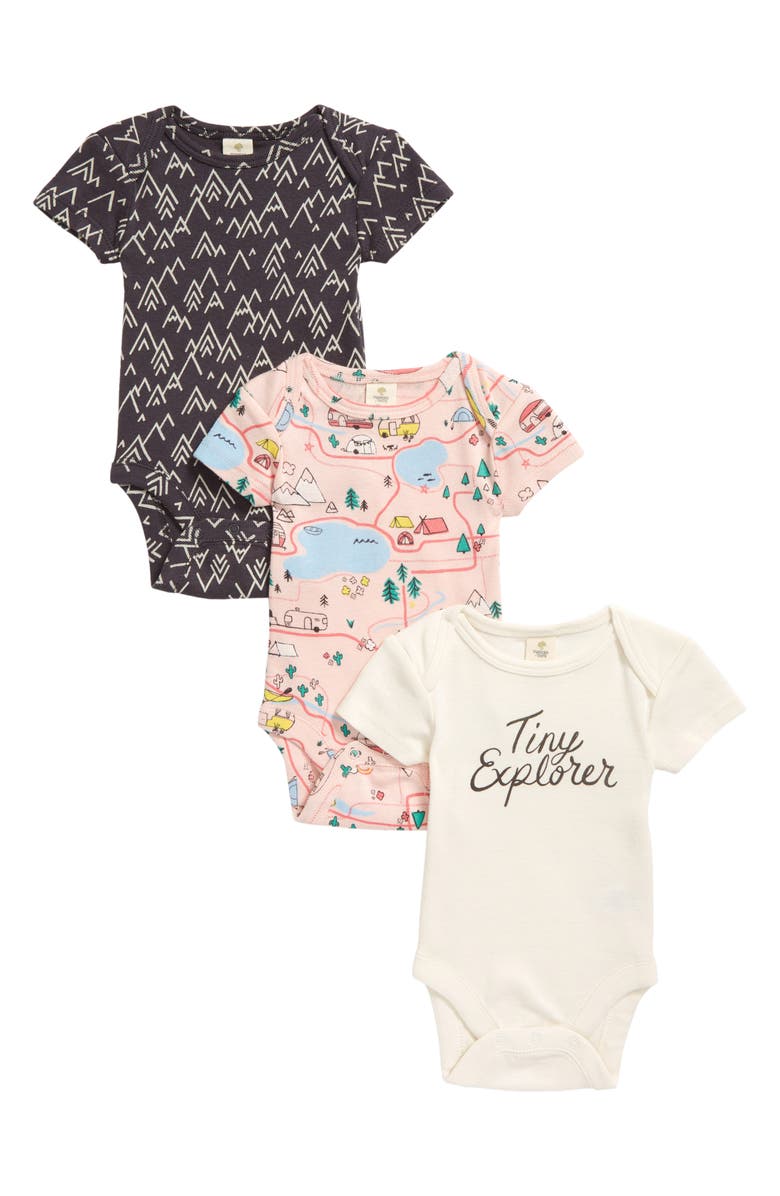 TUCKER + TATE Kids' Assorted 3-Pack Bodysuits, Main, color, EXPLORER PACK