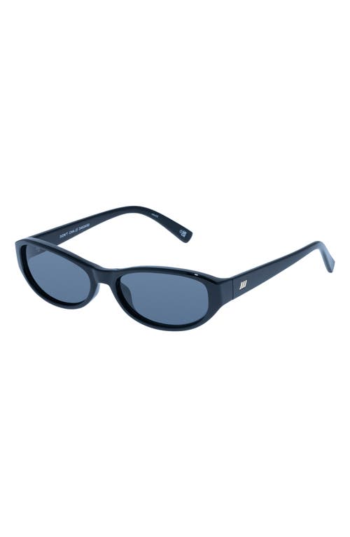 Shop Le Specs Don't Cha 56mm Oval Sunglasses In Black