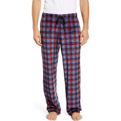 Daniel Buchler Stretch Velour Pajama Pants, Red