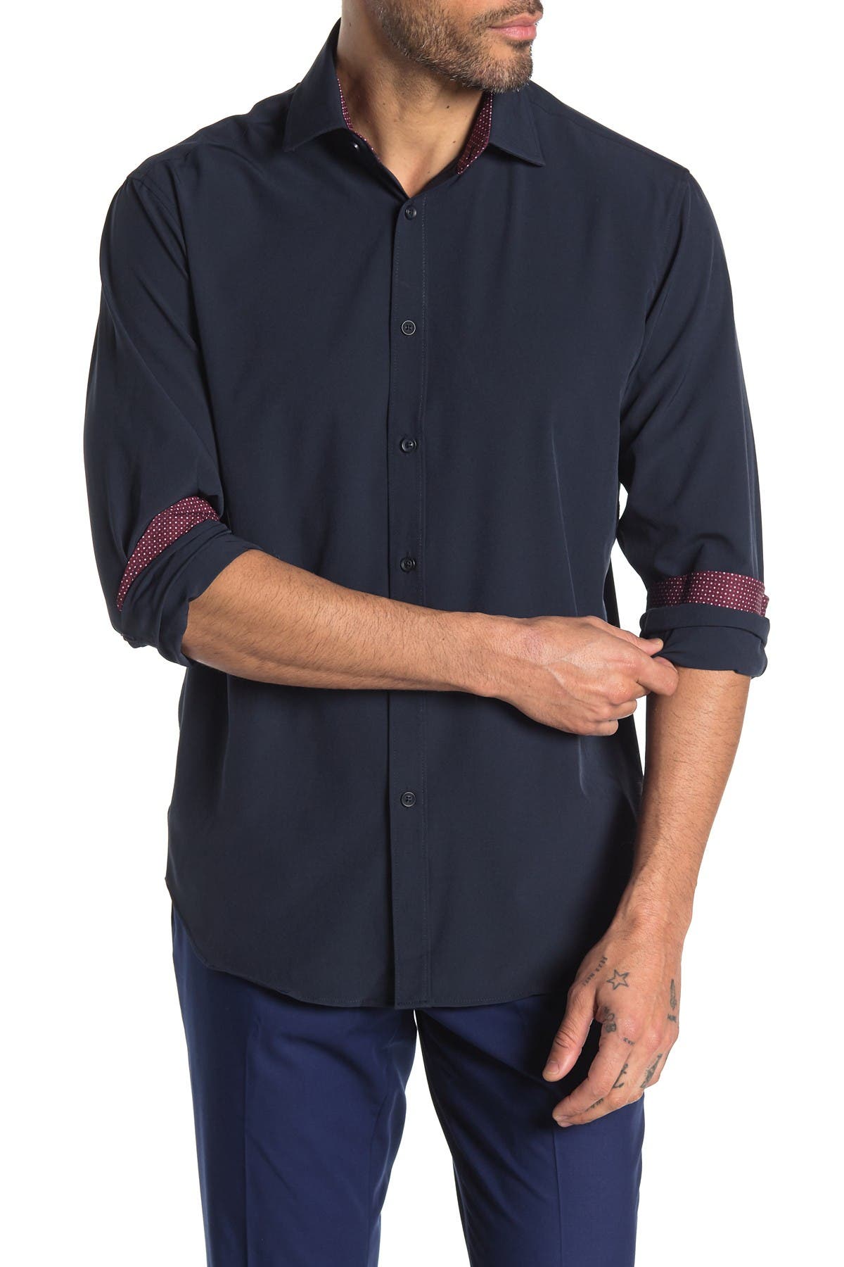 slim fit shirt long sleeve