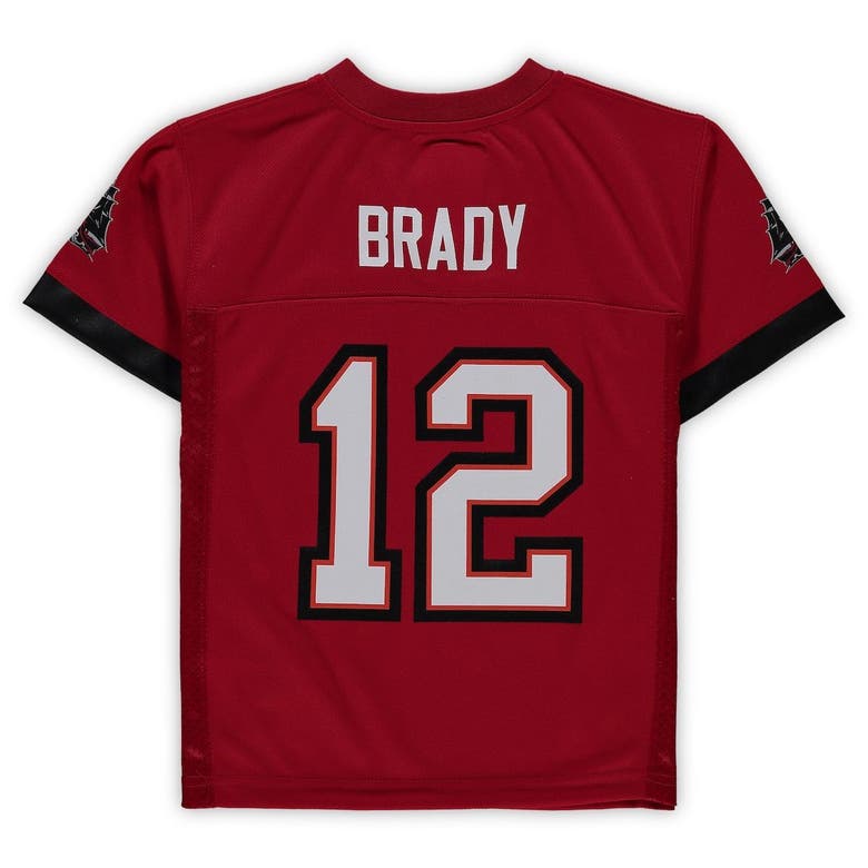OUTERSTUFF PRESCHOOL TOM BRADY RED TAMPA BAY BUCCANEERS REPLICA PLAYER JERSEY