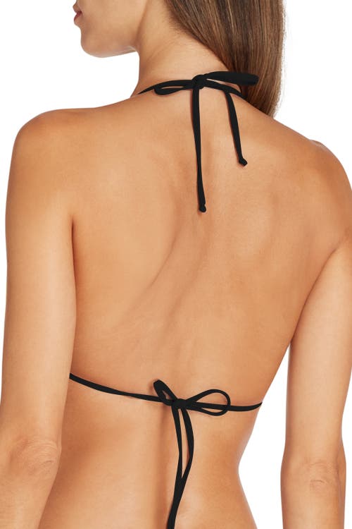 Shop Valimare Ibiza Bandage Triangle Bikini Top In Black