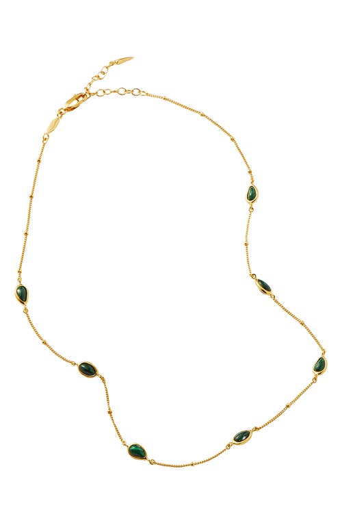 Missoma Malachite Station Choker In Gold