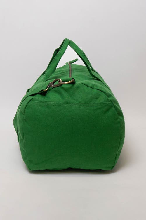 Shop Terra Thread Organic Cotton Duffle Bag In Moss Green