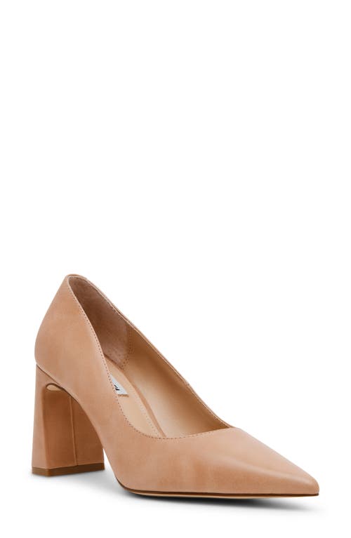 Steve Madden Yorke Pointed Toe Pump In Tan Leather