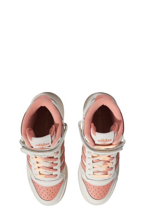 Adidas Originals Adidas Forum Mid Sneaker In Off White/ Wonder Clay/ Orange