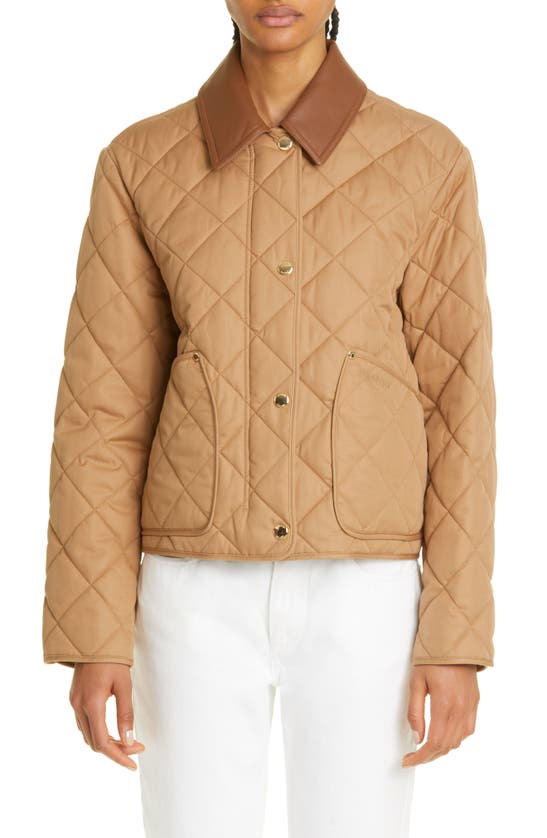 Burberry Quilted Jacket In Brown ModeSens
