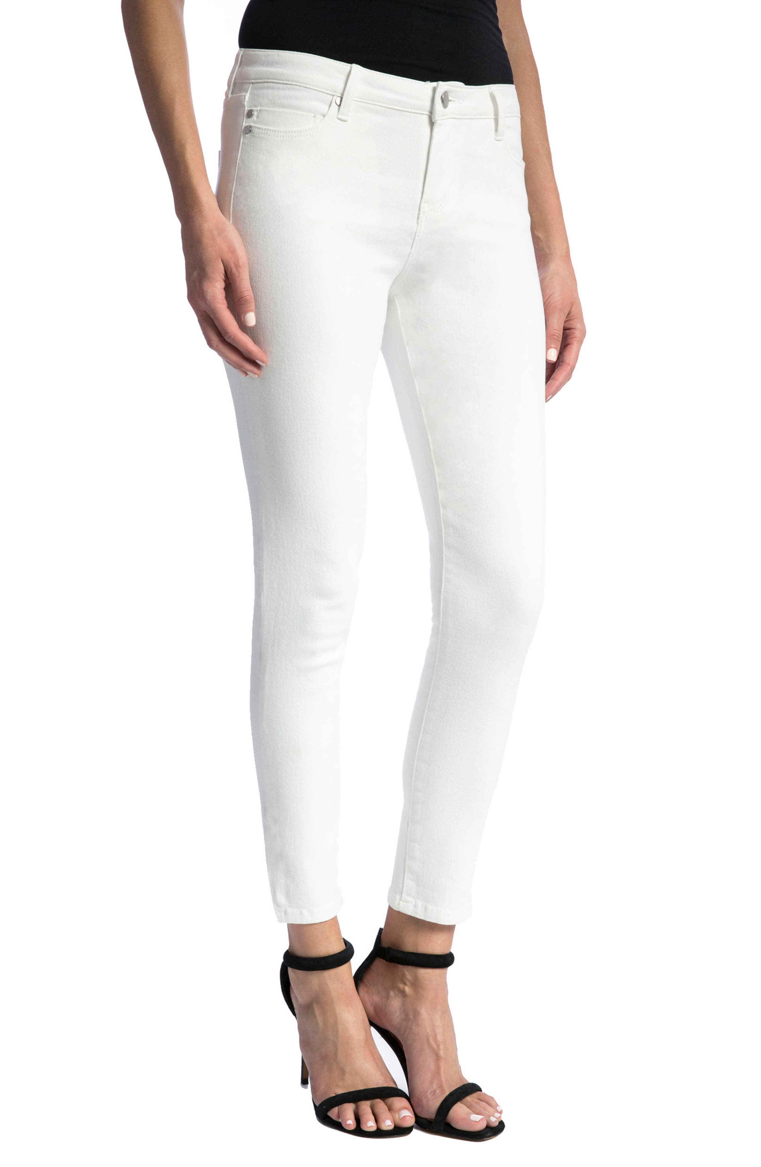 liverpool penny ankle skinny jeans white