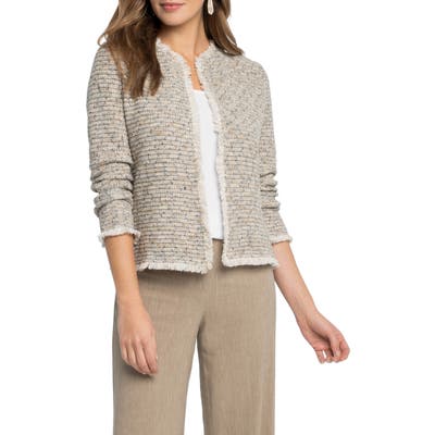 Petite Nic+Zoe Casting Cardigan, Beige