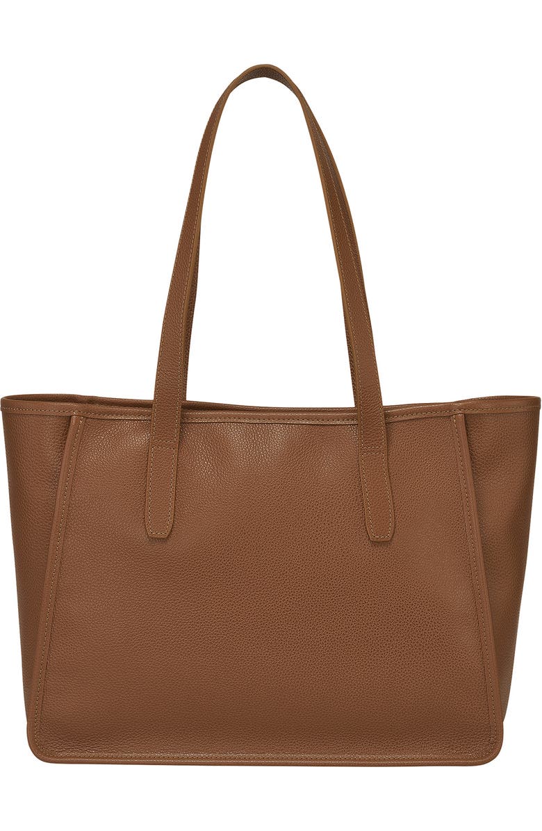 Longchamp Le Foulonné Shoulder Tote, Alternate, color, Caramel
