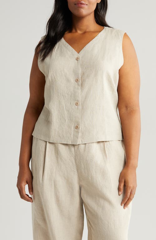 Eileen Fisher Organic Vest Undyed Natural at Nordstrom,
