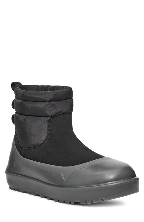 Ugg(r) Classic Minimod Waterproof Wool Boot In Black