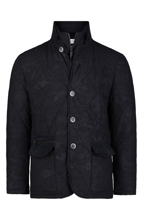 ROBERT GRAHAM ROBERT GRAHAM THE JETSET V QUILTED NYLON JACKET WITH REMOVABLE BIB 