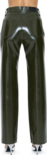 Leg Waist Nordstrom Faux Straight Pistola Pants Cassie Super High | Leather