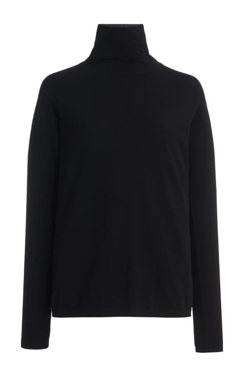 Shop Another Tomorrow Turtleneck Sweater In Black