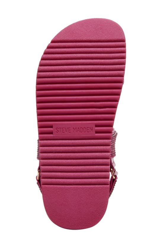 Shop Steve Madden Kids' Jmonar Rhinestone Slingback Sandal In Pink