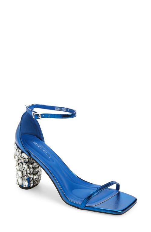 AZALEA WANG Bernelle Ankle Strap Sandal in Blue 