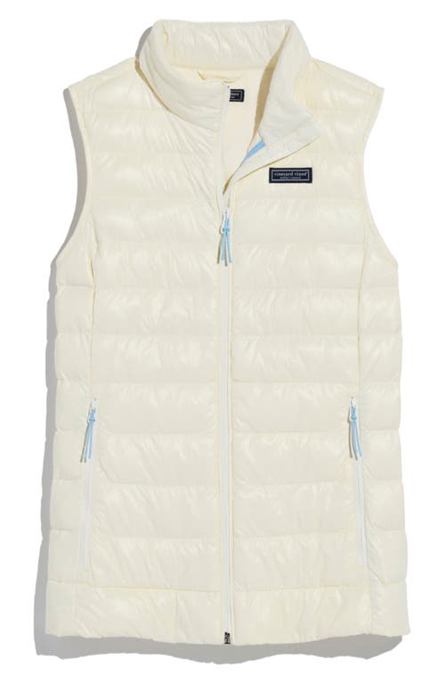 Shop Vineyard Vines Packable Primaloft® Thermoplume Puffer Vest In Marshmallow