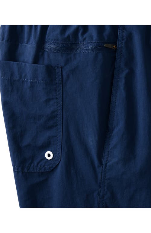 Shop Lands' End 9" Volley Swim Trunks In Deep Sea Navy