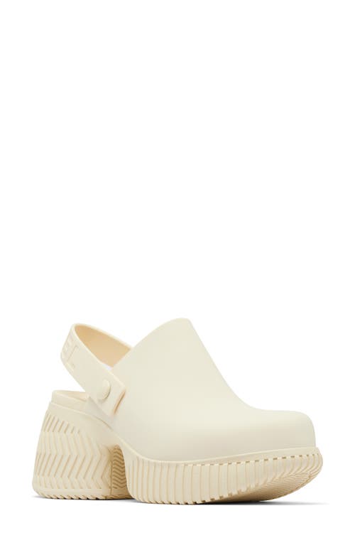 Shop Sorel Ona Streetworks Slingback Platform Clog In Honey White/sea Salt