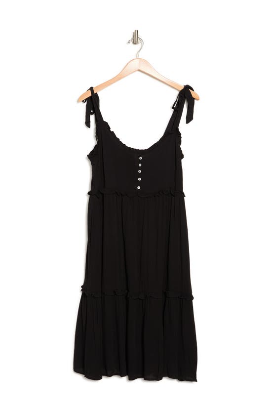 Wishlist Tie Strap Tank Dress In Black