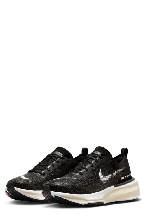 Nike Mens  Zoomx Invincible Run Flyknit 3 In Black/white/coconut Milk
